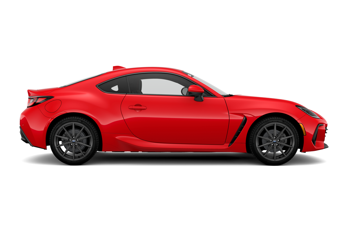 2024 Subaru BRZ in Ignition Red.